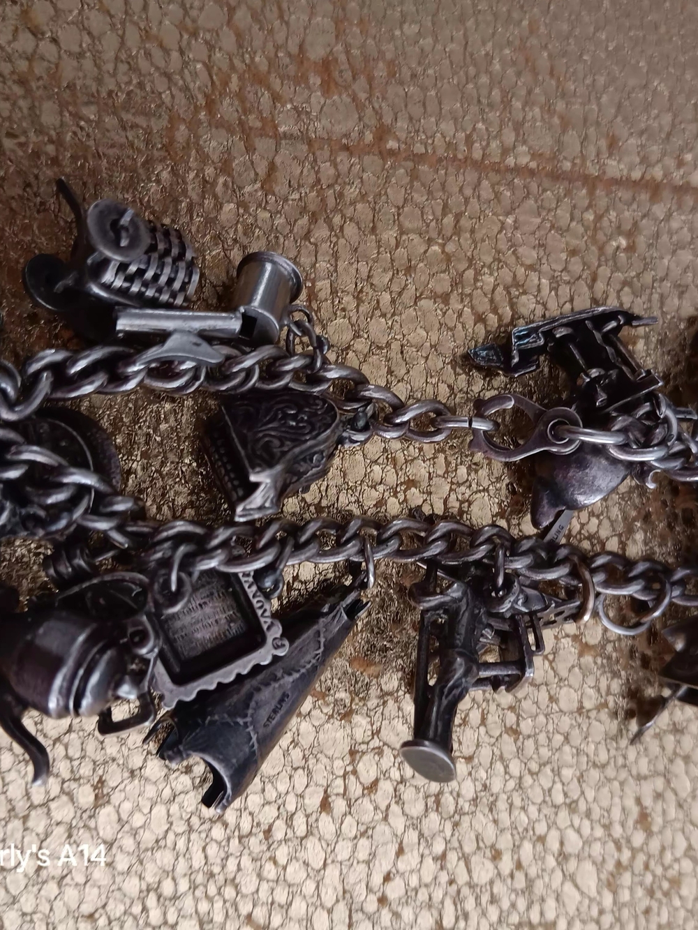Rare VintageSterling Silver Charm Bracelet with Multiple Animated Charms - Picture 5 of 12